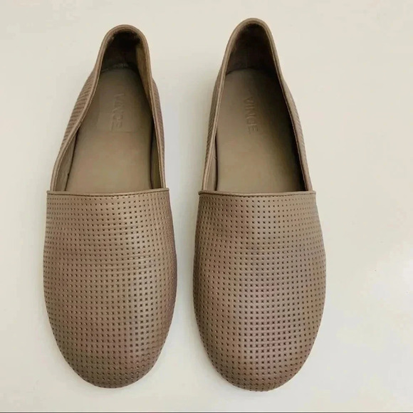 Vince Perforated Leather Loafers - Picture 8 of 8
